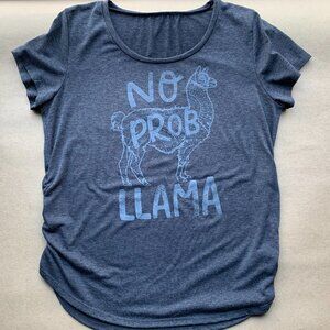 No Prob Llama Women's T-Shirt Size Large
